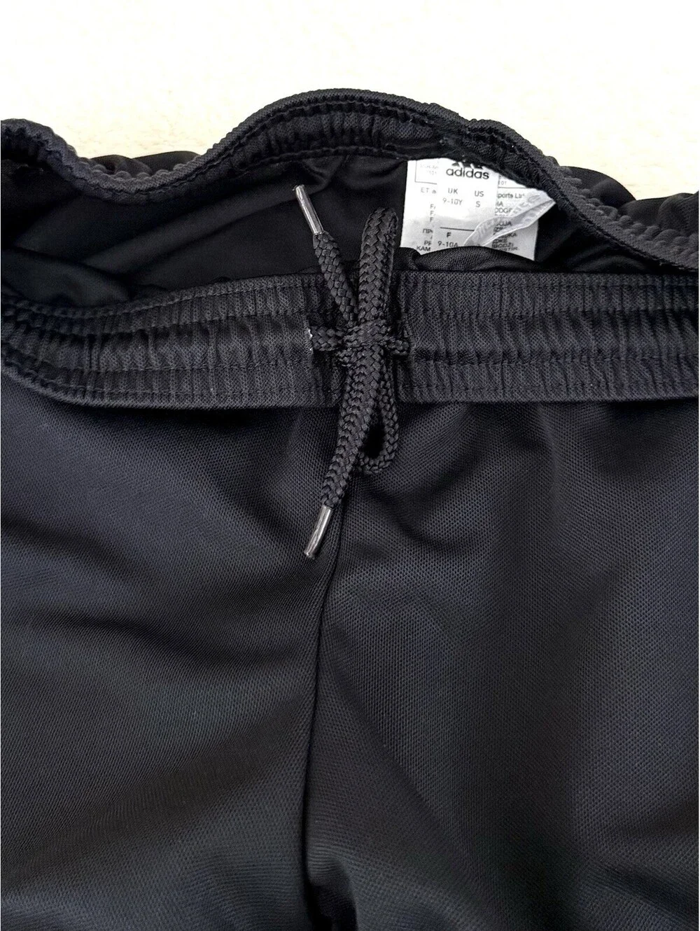 Adidas Youth Black Athletic Shorts Boys Girls Size S 140 Climalite Soccer
